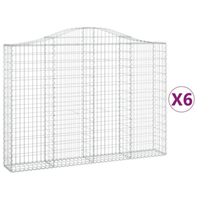 Coșuri Gabion Arcuite Fier Galvanizat - Gard Decorativ