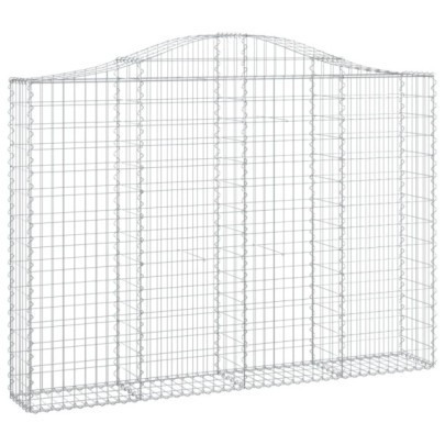 Coșuri Gabion Arcuite Fier Galvanizat - Gard Decorativ