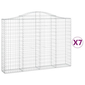 Coșuri Gabion Arcuite Fier Galvanizat - Barieră Grădină 2