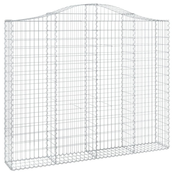 Coșuri Gabion Arcuite | Barieră Decorativă Grădină | Fier Galvanizat