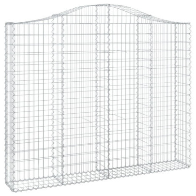 Coșuri Gabion Arcuite | Barieră Decorativă Grădină | Fier Galvanizat