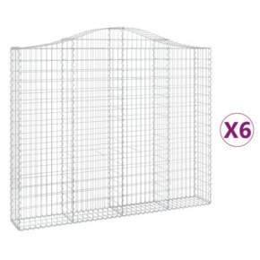 Coșuri Gabion Arcuite Fier Galvanizat | Barieră Decorativă Grădină 2