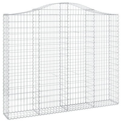 Coșuri Gabion Arcuite Fier Galvanizat - Barieră Decorativă
