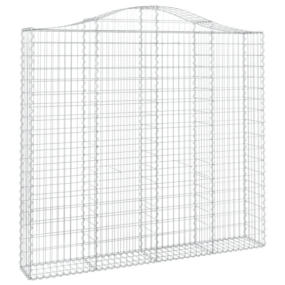 Coșuri Gabion Arcuite Fier Galvanizat - Gard Decorativ