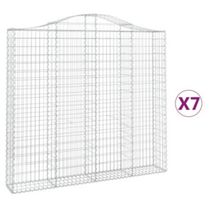 Set Coșuri Gabion Arcuite | Barieră Decorativă Grădină | Fier Galvanizat 2