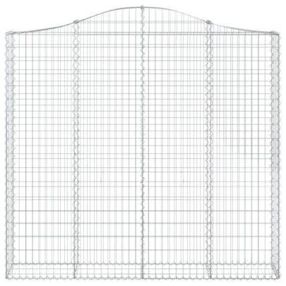 Coșuri Gabion Arcuite Fier Galvanizat | Barieră Decorativă Grădină