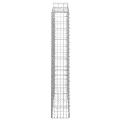 Coșuri Gabion Arcuite - Set 13 Bucăți - Fier Galvanizat