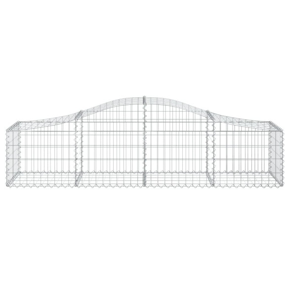 Coșuri Gabion Arcuite Fier Galvanizat 200x50x40/60 cm