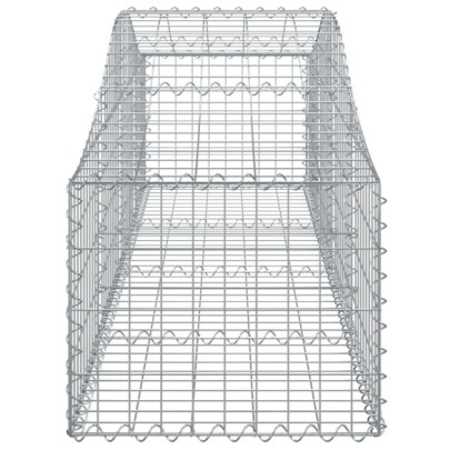 Coșuri Gabion Arcuite Fier Galvanizat 200x50x40/60 cm