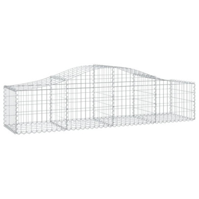 Coșuri Gabion Arcuite Fier Galvanizat | Set 8 Bucăți