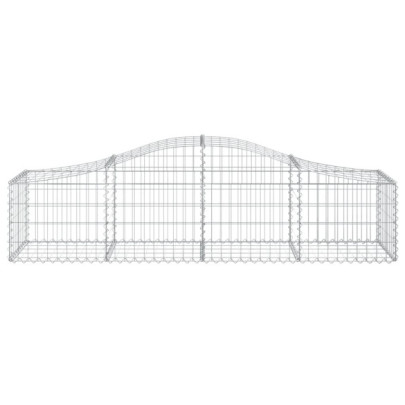 Coșuri Gabion Arcuite Fier Galvanizat | Set 8 Bucăți