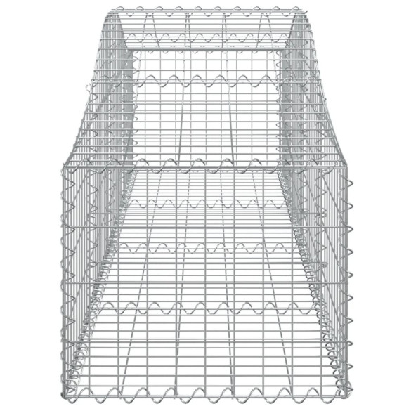 Coșuri Gabion Arcuite Fier Galvanizat | Set 8 Bucăți