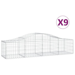 Coșuri Gabion Arcuite Fier Galvanizat | Barieră Decorativă Grădină 2