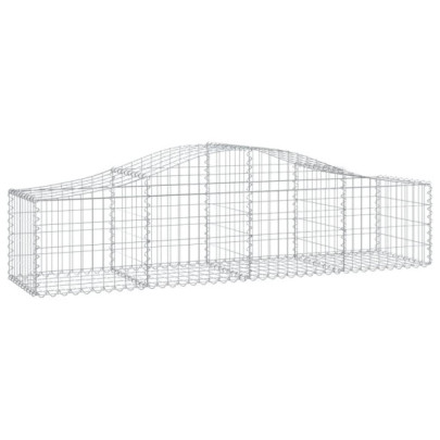 Coșuri Gabion Arcuite Fier Galvanizat | Barieră Decorativă Grădină