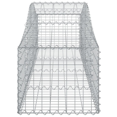 Coșuri Gabion Arcuite 12 buc - Fier Galvanizat - Livrare Gratuită