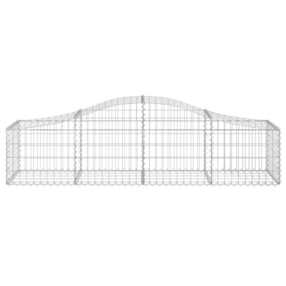 Coșuri Gabion Arcuite 15 buc - 200x50x40/60 cm - Fier Galvanizat
