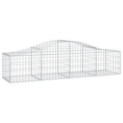Coșuri Gabion Arcuite Fier Galvanizat - 50 bucăți