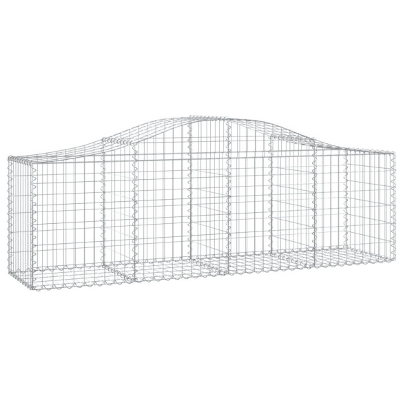 Coșuri Gabion Arcuite Fier Galvanizat - Gard Decorativ