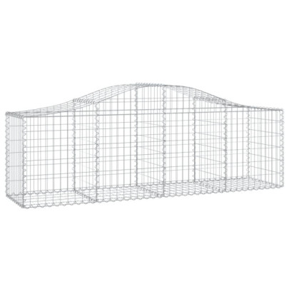 Coșuri Gabion Arcuite Fier Galvanizat - Gard Decorativ
