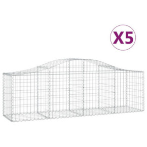 Set 5 Coșuri Gabion Arcuite - Fier Galvanizat | Livrare Gratuită 2