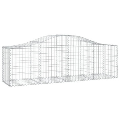 Coșuri Gabion Arcuite Fier Galvanizat | Gard Decorativ