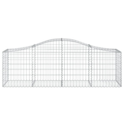 Coșuri Gabion Arcuite Fier Galvanizat | Gard Decorativ