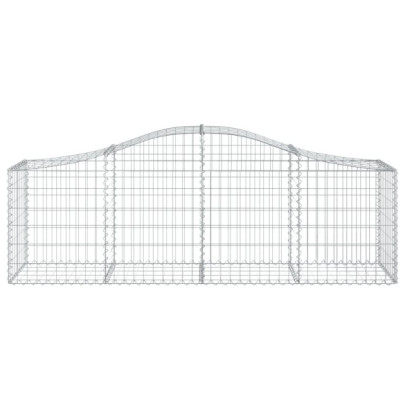Coșuri Gabion Arcuite Fier Galvanizat | Barieră Decorativă Grădină