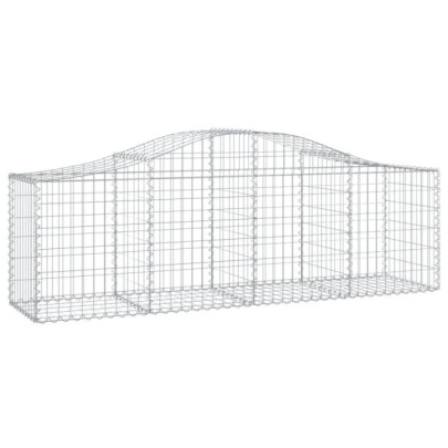 Coșuri Gabion Arcuite Fier Galvanizat - Gard Decorativ