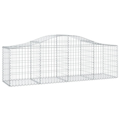 Coșuri Gabion Arcuite 14 buc - 200x50x60/80 cm - Fier Galvanizat