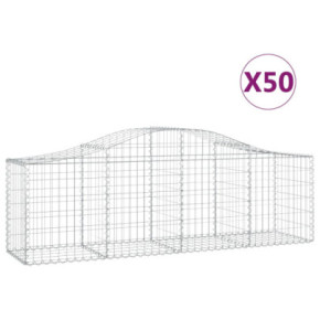 Coșuri Gabion Arcuite Fier Galvanizat - 50 bucăți 2