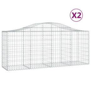 Coșuri Gabion Arcuite Fier Galvanizat | Gard Decorativ 2