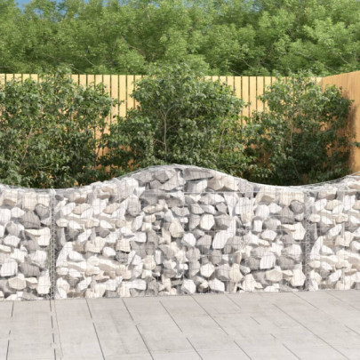 Coșuri Gabion Arcuite 6 buc - Fier Galvanizat | Livrare Gratuită