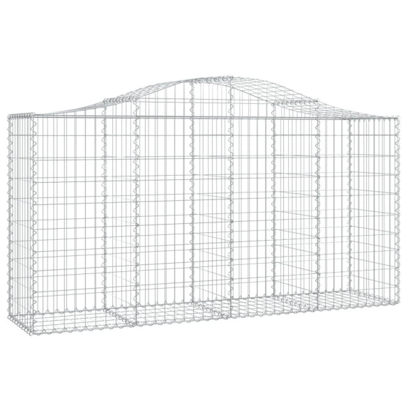Coșuri Gabion Arcuite Fier Galvanizat - Gard Decorativ