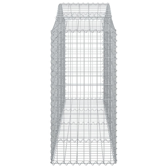 Coșuri Gabion Arcuite Fier Galvanizat - Gard Decorativ