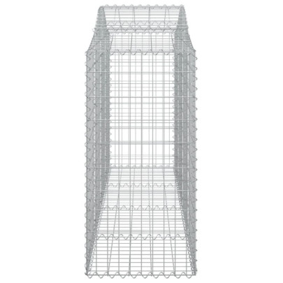 Coșuri Gabion Arcuite Fier Galvanizat - Set 7 Bucăți