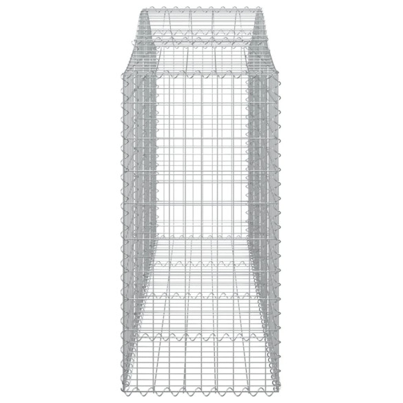 Coșuri Gabion Arcuite Fier Galvanizat - Gard Decorativ