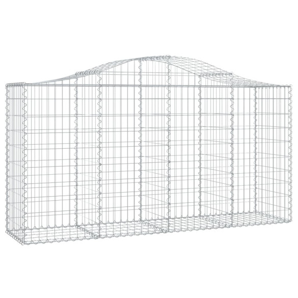 Coșuri Gabion Arcuite Fier Galvanizat - Set 9 Bucăți