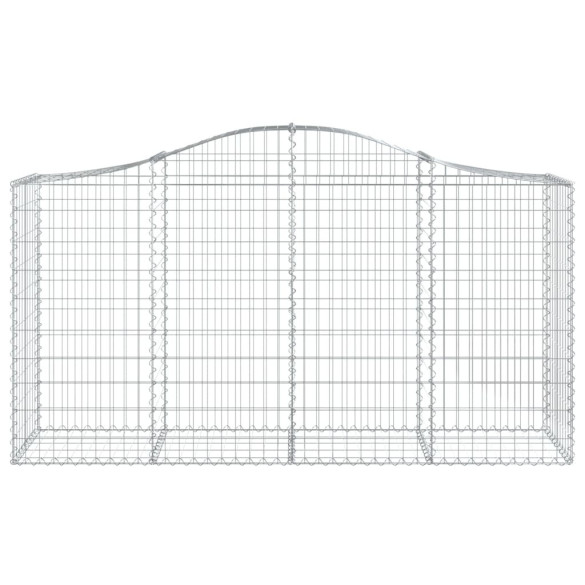 Coșuri Gabion Arcuite Fier Galvanizat - Set 9 Bucăți