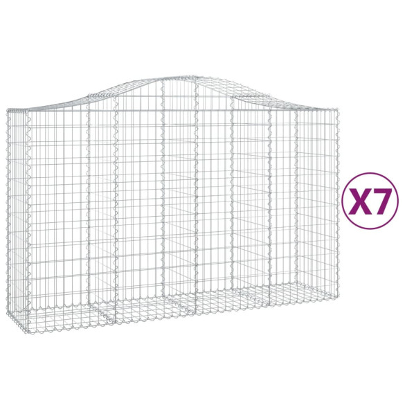 Set Coșuri Gabion Arcuite - Fier Galvanizat | Livrare Gratuită