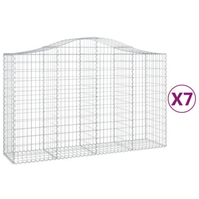Set Coșuri Gabion Arcuite - Fier Galvanizat | Livrare Gratuită