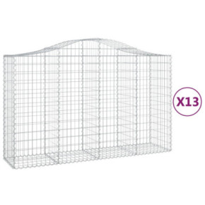 Set 13 Coșuri Gabion Arcuite - Fier Galvanizat 200x50cm 2