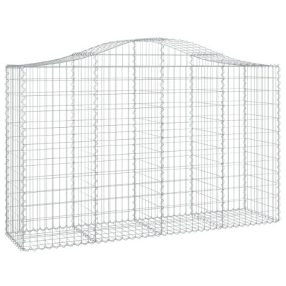 Coșuri Gabion Arcuite Fier Galvanizat - 25 bucăți