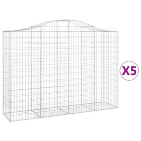 Coșuri Gabion Arcuite - Gard Decorativ Fier Galvanizat 2