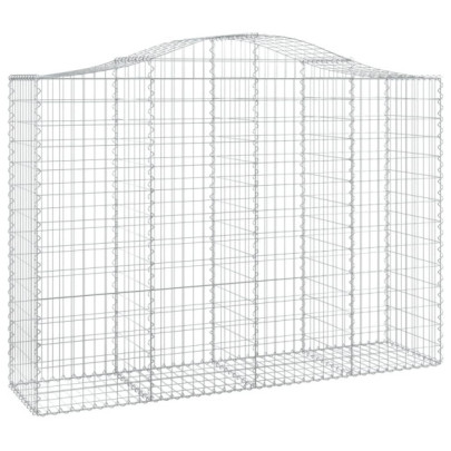 Coșuri Gabion Arcuite Fier Galvanizat - Barieră Decorativă