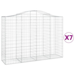 Coșuri Gabion Arcuite Fier Galvanizat | Barieră Grădină Decorativă 2