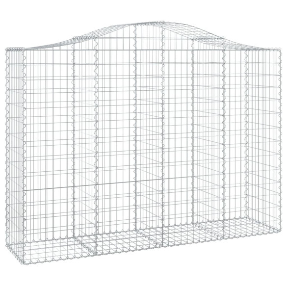 Coșuri Gabion Arcuite 12 bucăți - Fier Galvanizat 200x50cm