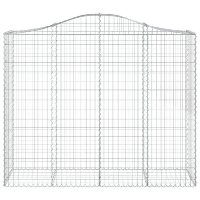 Coșuri Gabion Arcuit - 11 bucăți - Fier Galvanizat | Decor Grădină