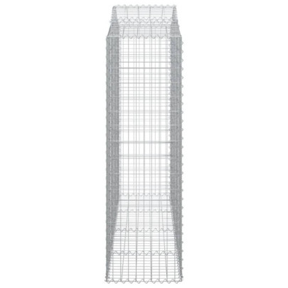 Coș Gabion Arcuit 13 Bucăți - Fier Galvanizat | Decor Grădină