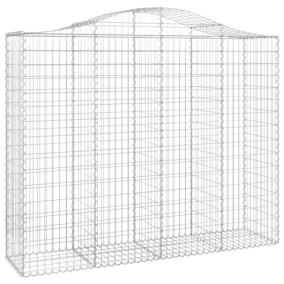 Coșuri Gabion Arcuite Fier Galvanizat - Gard Decorativ
