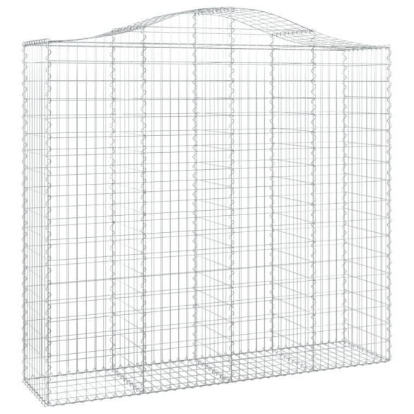 Coșuri Gabion Arcuite - Set 7 Bucăți - Fier Galvanizat